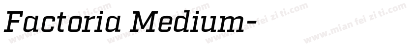 Factoria Medium字体转换